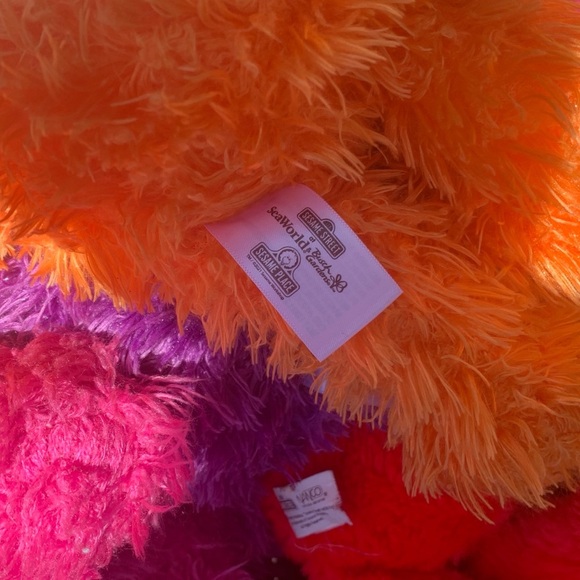 Sesame Street Plush 15” lot of 7 big bird honkers Telly Rudy Gonger Slimey Elmo - Picture 4 of 14